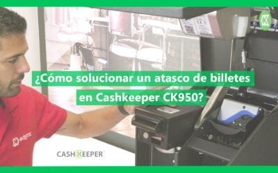 ¿Cómo solucionar un atasco de billetes en Cashkeeper CK950?